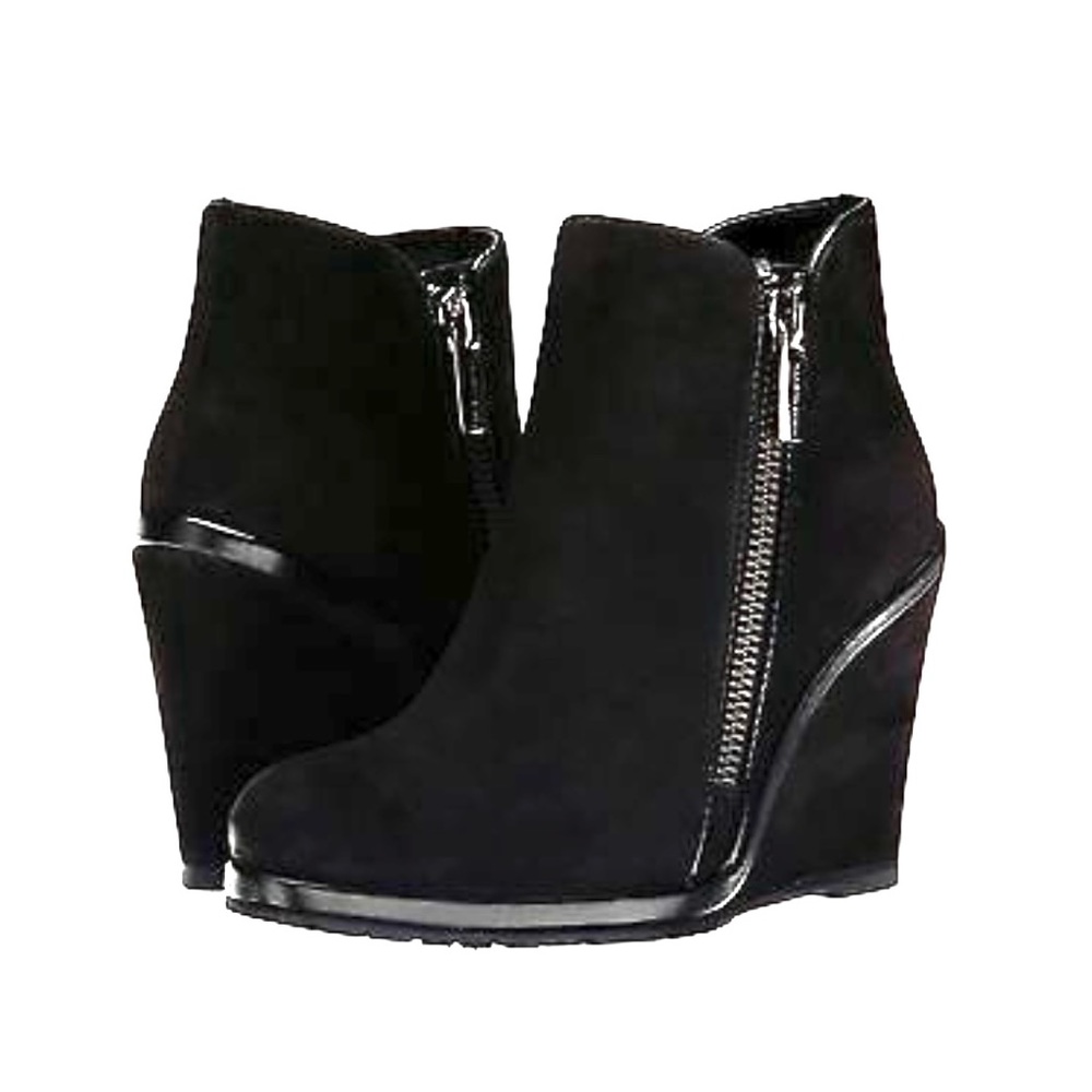 Vince Camuto Suede Jeffers Wedge Zip Bootie